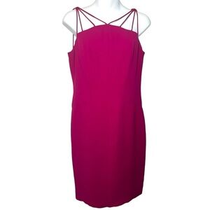 Elegant Pink Strappy Dress